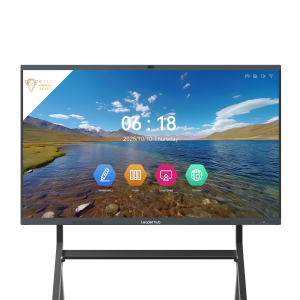 Leaderhub 65" L65ZM Android 14.0 Black 4K Electronic Interactive Whiteboard 65 Inch Touchscreen Smart Board for Teaching and Meeting